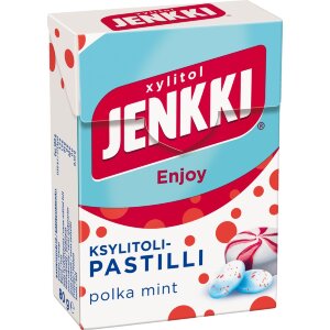 Jenkki Enjoy Polkamint Xylitol Pastille 80g