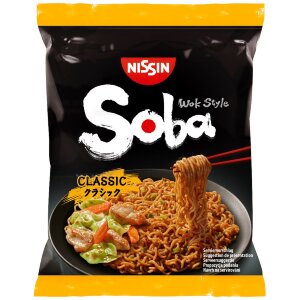Nissin 109g Soba Bag Classic Wheat Flour Noodles Yakisoba with Seasoning Sauce