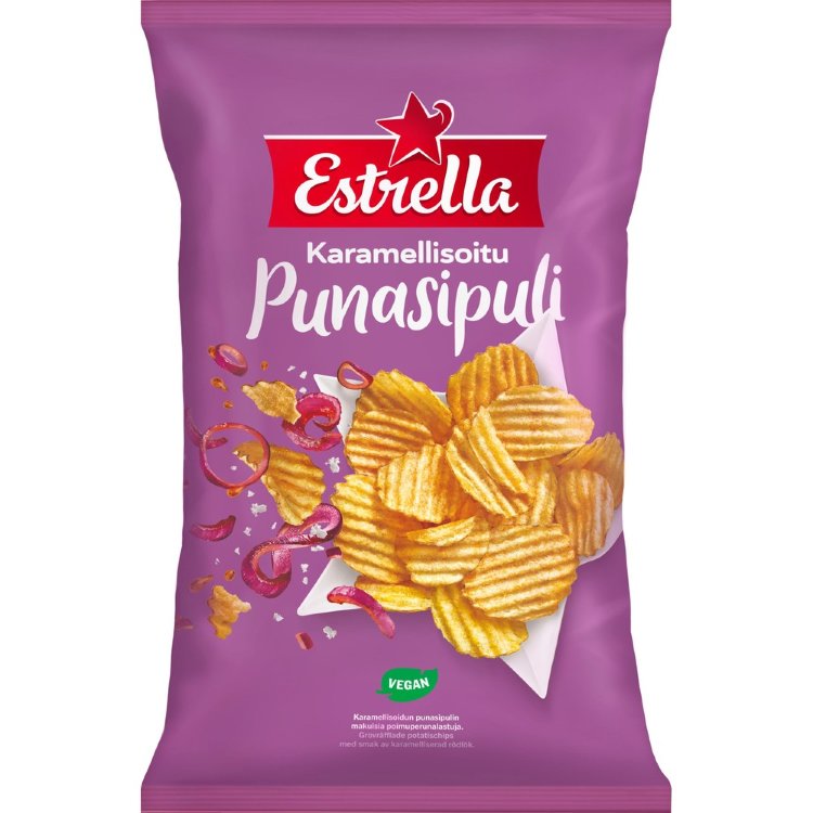 Estrella Caramelized Red Onion Chips 275g