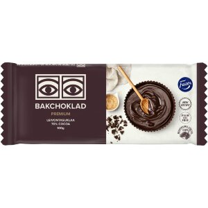Fazer Ögon 70% Premium Baking Chocolate 100g