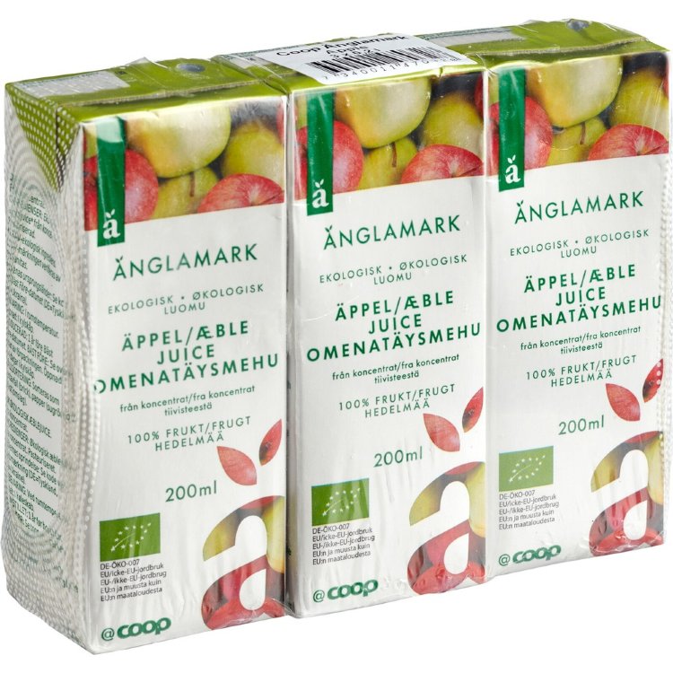 Änglamark Organic Apple Juice 3x200 ml