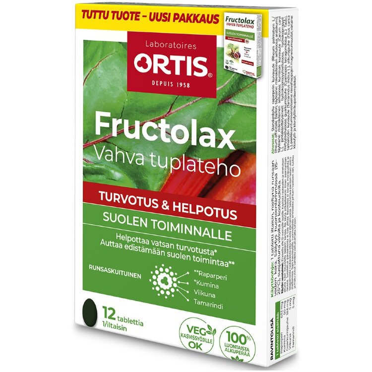 Fructolax Strong Double Effect High Fiber Nutritional Supplement Tablet 11g/12 pcs