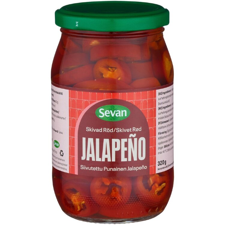 Sevan Red Jalapeno Slices 320g
