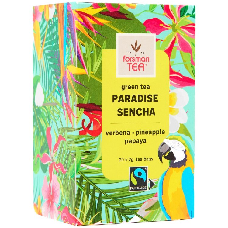 Forsman Tea Paradise Sencha Green Flavored Tea 20x2 g