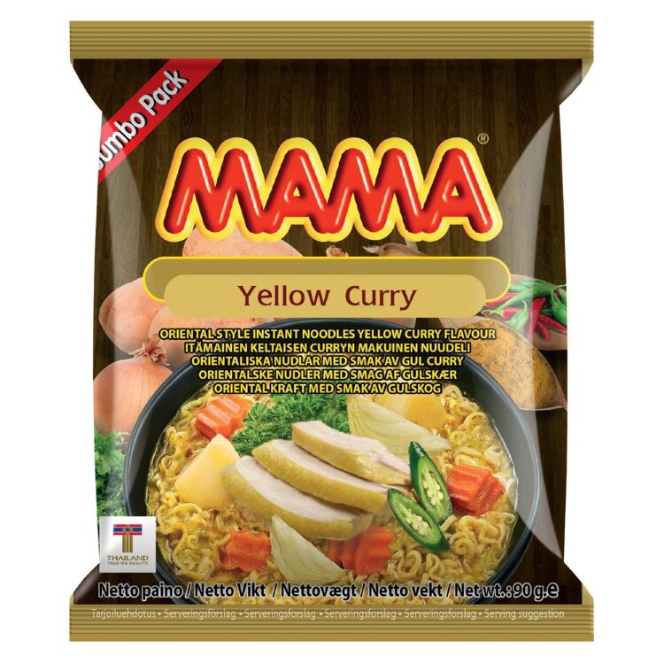 Mama Yellow Curry Noodle 90g