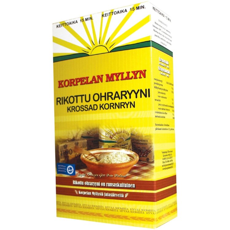 Cracked Barley Grits 500 g Korpelan Mylly