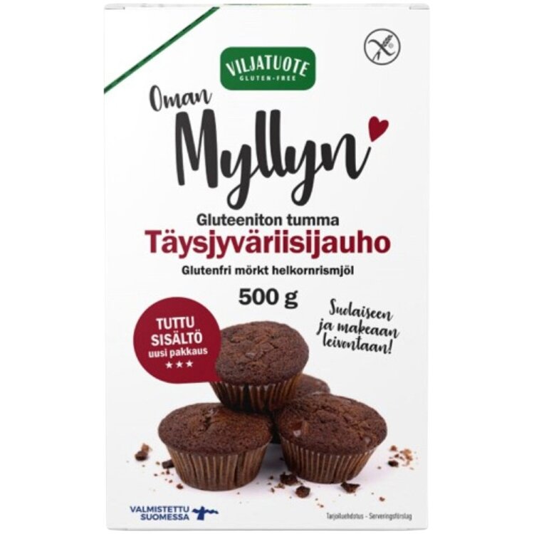 Virtasalmen Viljatuote Gluten-Free Dark Wholegrain Rice Flour 500g