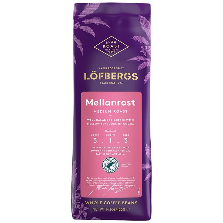 Löfbergs Medium Roast Bean Coffee RA