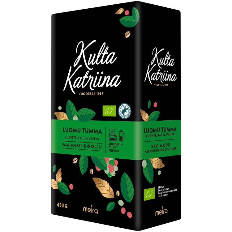 Kulta Katriina Organic Dark Roast Filter Coffee RAC 450g