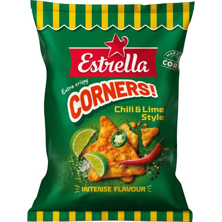Estrella Corners Chili Lime 160g