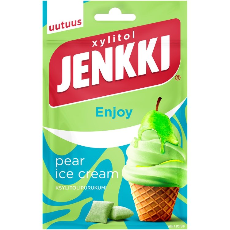 Jenkki Enjoy Pear ice cream xylitol chewing gum 35g