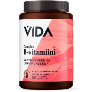 Vida B Vitamin Complex B Vitamin Dietary Supplement 100 Capsules