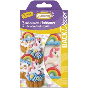 Günthart Cake Decorations Unicorns Sugar 17g