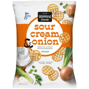 Weekend Snacks Potato Snacks Sour Cream & Onion 180g