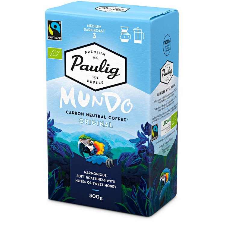 Paulig Mundo Original Organic Coffee Filter Grind 500g