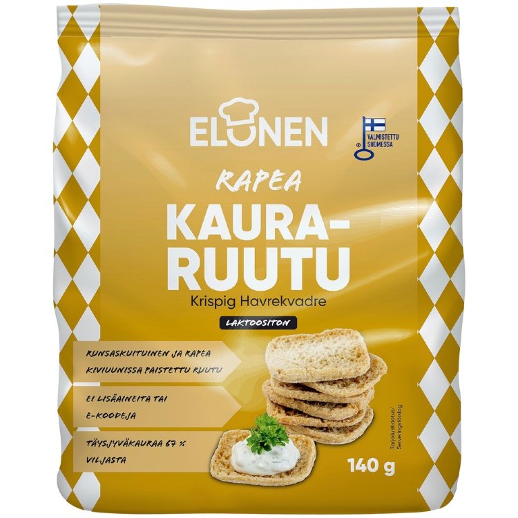 Elonen Crispy Oat Square 140g