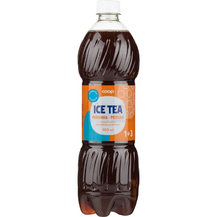 Coop Iced Tea Drink Concentrate Peach Sugar-Free 1+3 0.9l