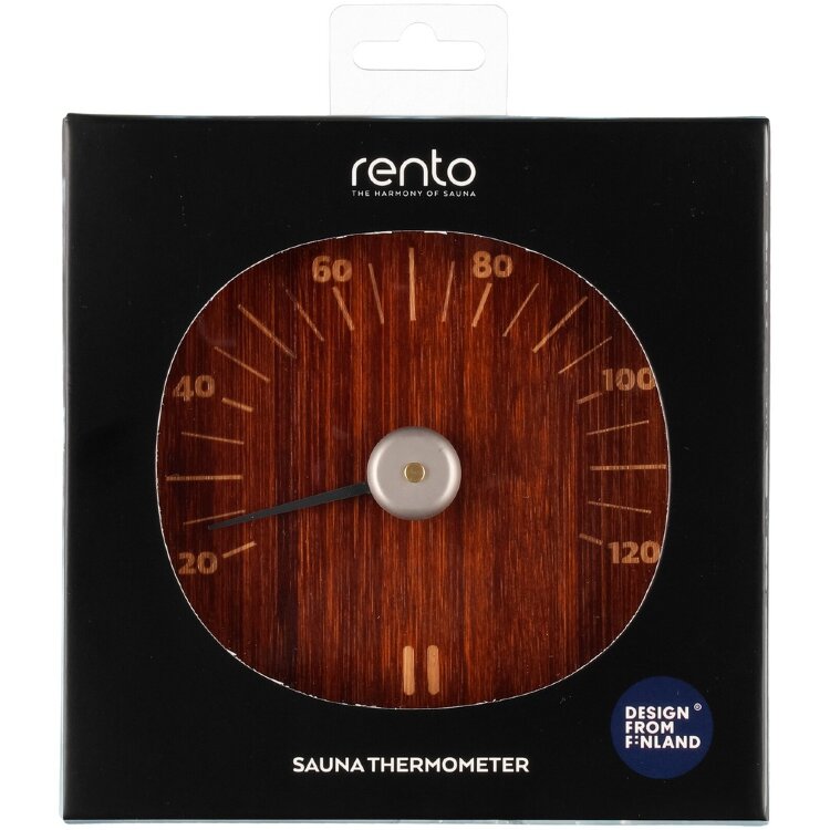 Rento Sauna Thermometer Bamboo Dark