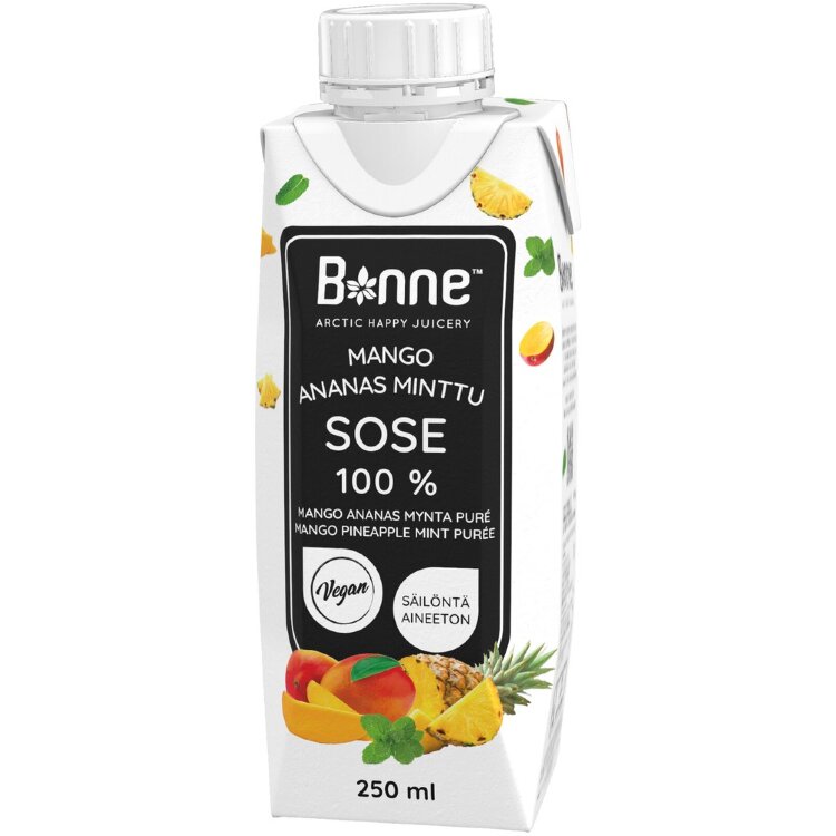 Bonne Mango ananas minttusose 100% 250ml