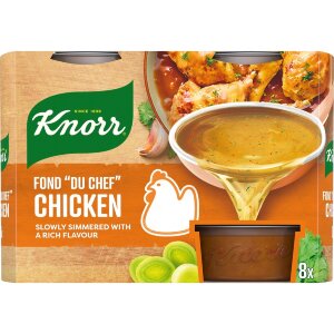 Knorr Chicken Portion Stock Fond "du Chef" Ready-to-Use 8x28g