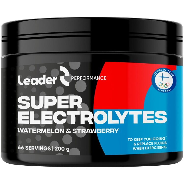 Leader Performance Super Electrolytes Watermelon And Strawberry Flavored Electrolyte Powder 200 G