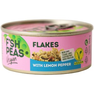 F`SH PEAS Vegan flakes with LEMON PEPPER 140g