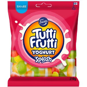 Fazer Tutti Frutti Yoghurt Splash Candy Bag 210g