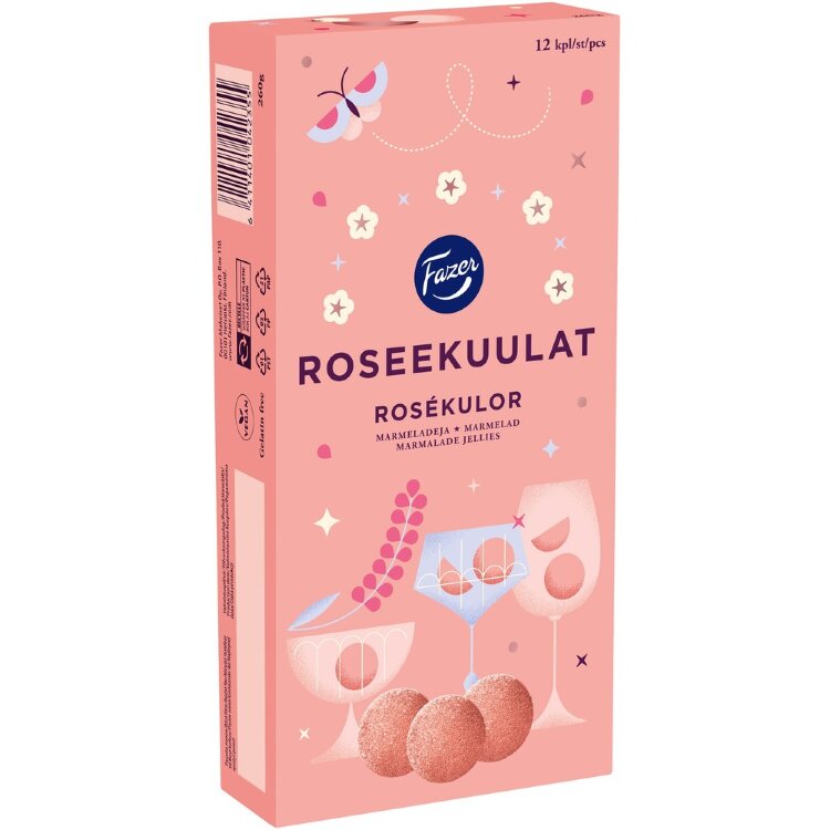 Fazer Roseekuulat Candy Box 260g