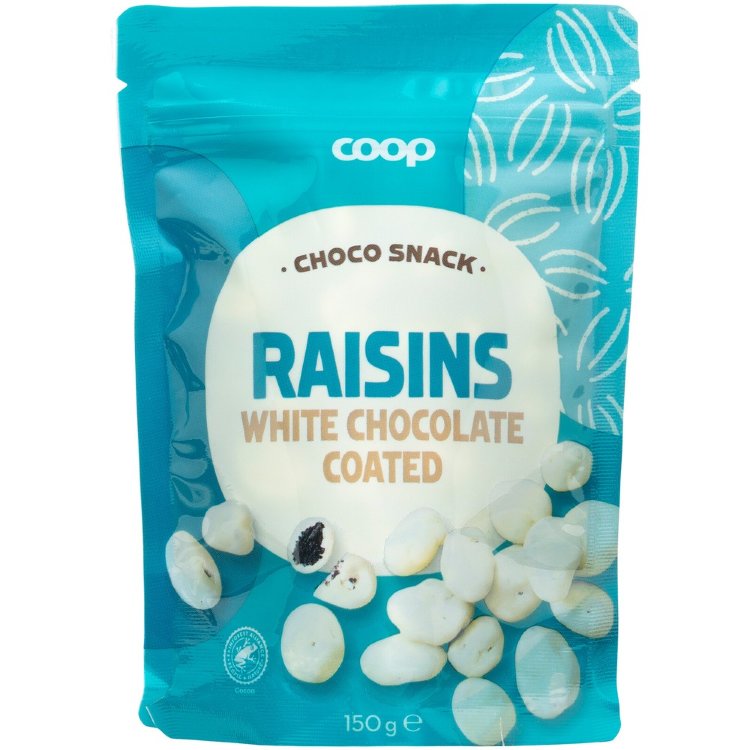 Coop White Chocolate Raisins 150 g