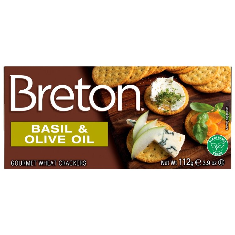 Breton Basil & Olive Oil Sandwich Biscuit 112g