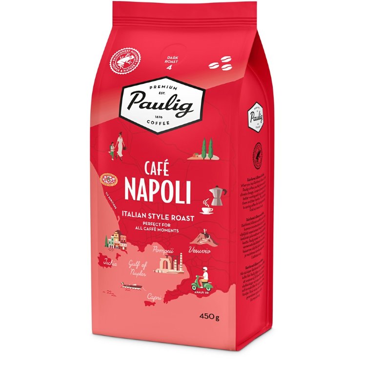 Paulig Café Napoli Coffee Coffee Beans 450g