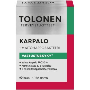 Tolonen Cranberry + Lactic Acid Bacteria 60 Capsules