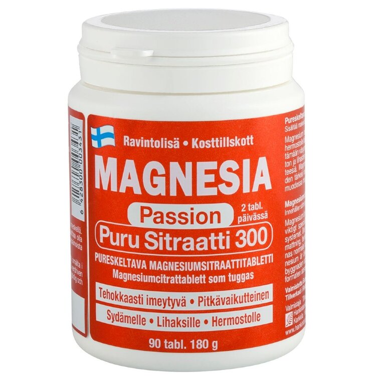 Magnesia Passion Chewable Citrate 300 Magnesium Citrate Tablet 90 tabs