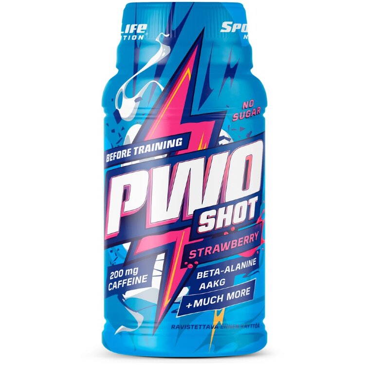 SportLife Nutrition PWO Shot 60ml Strawberry