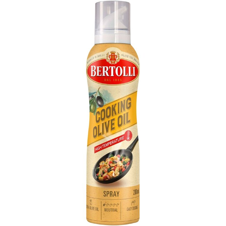 Bertolli Hot Cooking Olive Oil Spray 200ml