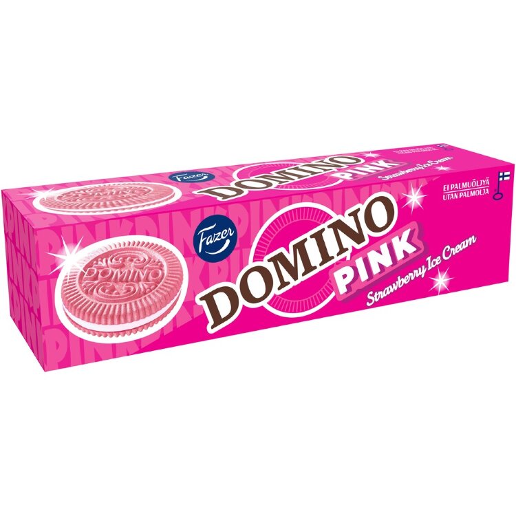Fazer Domino Pink Filled Cookie 175g