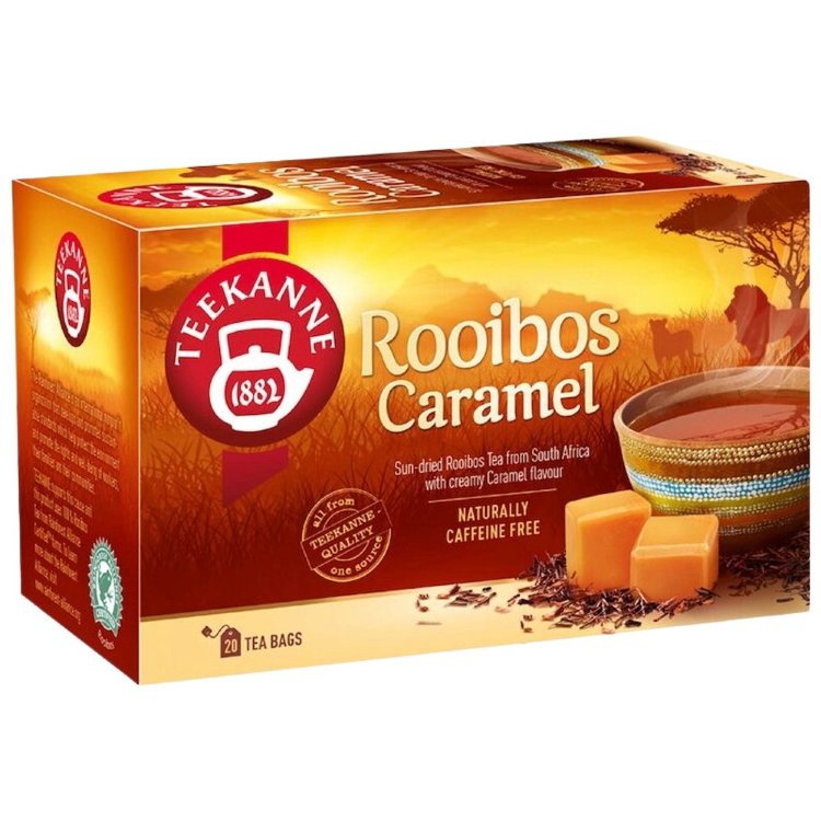 20x1.75g Teekanne Creamy Caramel Flavored Rooibos Herbal Infusion, Tea Bags