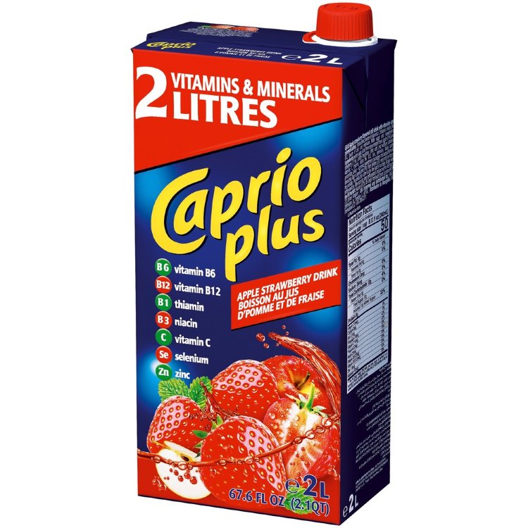 Caprio Plus Strawberry-Apple Juice Drink 2L