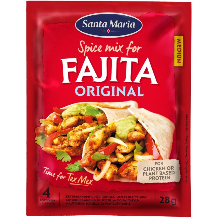 Santa Maria Fajita Spice Mix Original seasoning blend for chicken 28 g