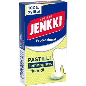 Jenkki Professional Lemongrass +fluoride Full Xylitol Pastille 34g