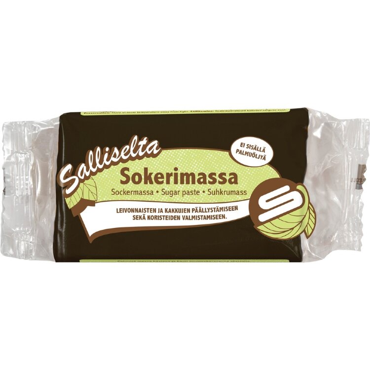 Salliselta Sugar Paste Black 250g