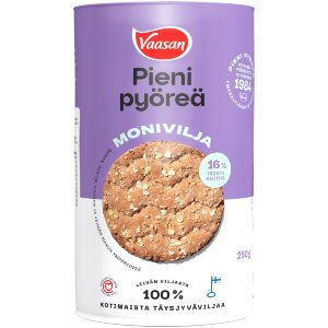 VAASAN SMALL ROUND Multigrain 250 g multigrain crispbread