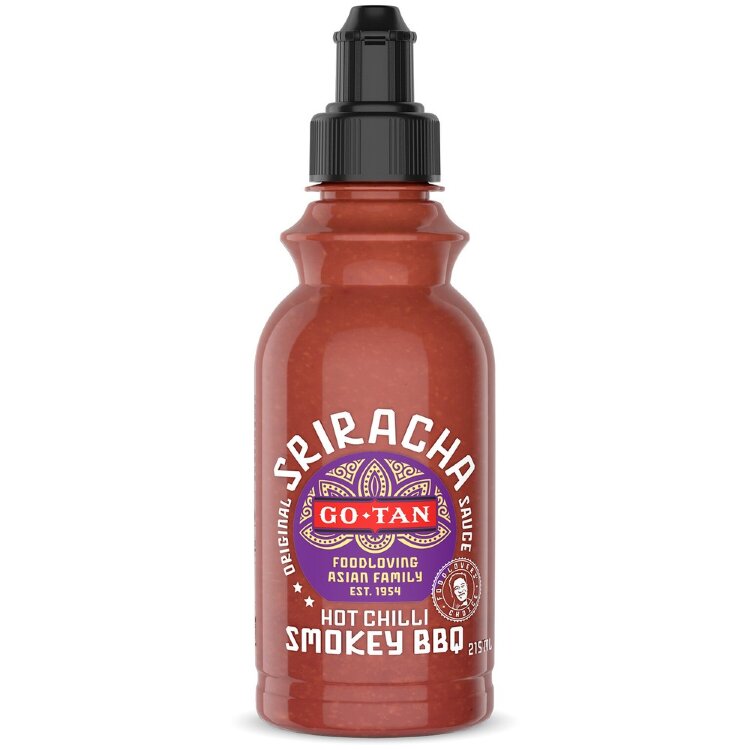 Go-Tan Smokey Sriracha Hot Chilli Sauce Sauce 215ml