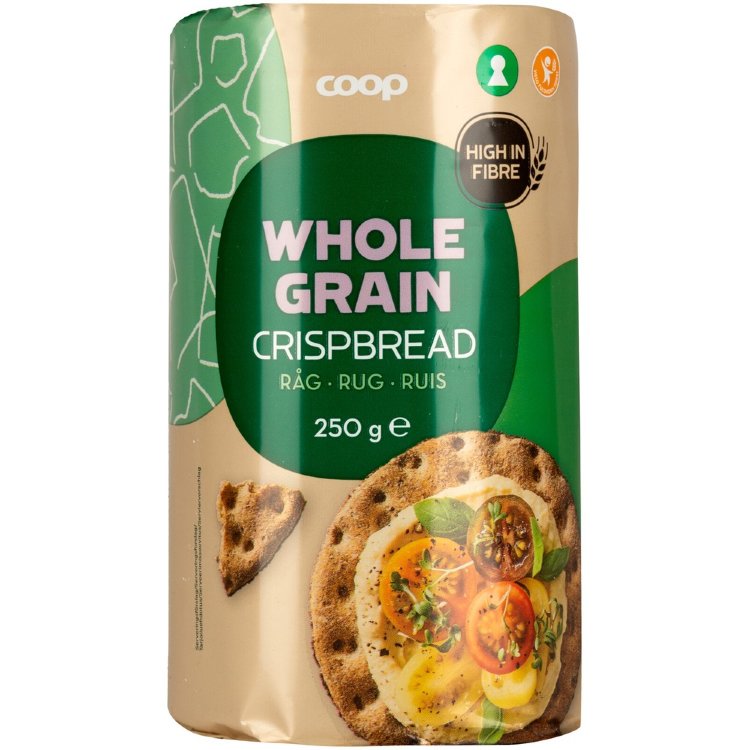 Coop Whole Grain Rye Crispbread 250 g