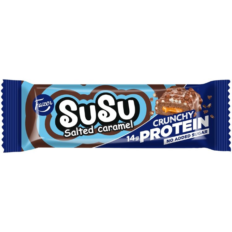 Fazer Susu Crunchy Salty Toffee Protein Bar 45g