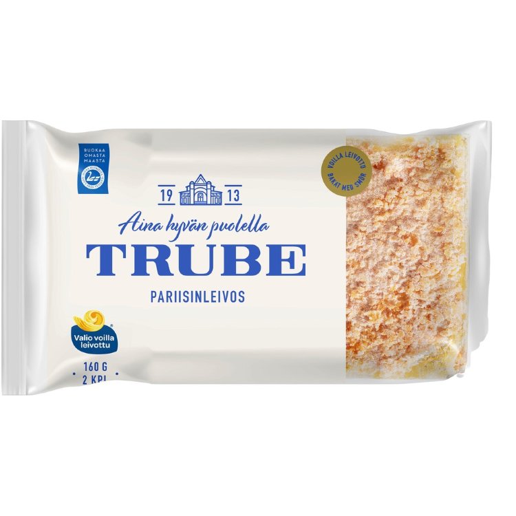 Trube Parisian Pastry 2 pcs/160 g Puff Pastry Pastry with Raspberry and Cream Fillings