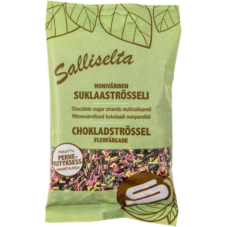 Salliselta Chocolate Sprinkles Multicolor 100g
