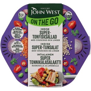 John West On The Go Indian Super Tuna Salad with Couscous and Lentils 220g