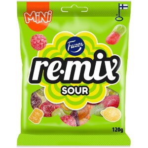 Fazer Remix Mini Sour Candy Bag 120g