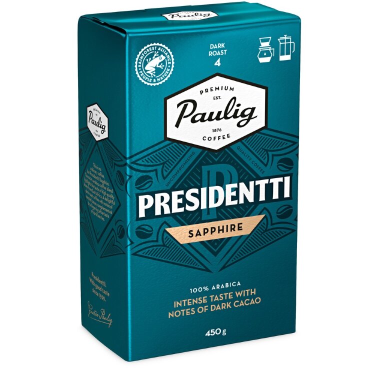 Paulig Presidentti Sapphire Coffee Filter Grind 450g